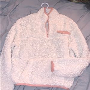 aero quarter zip sherpa